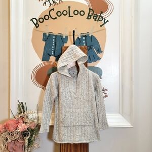 Old Navy Grey LAMBSWOOL Cable Knit Sweater